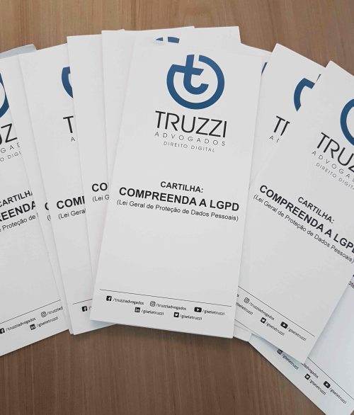 Foto da Cartilha de LGPD da Dra Gisele Truzzi.