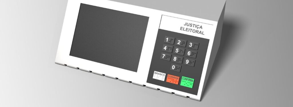 Foto da urna eletrônica brasileira